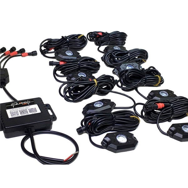 Quake LED RGB Accent Rock Lights with Quad-Lock Controller