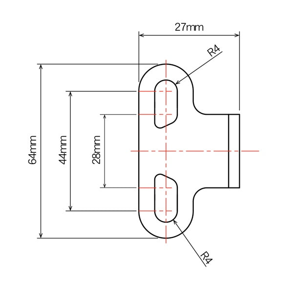 DRC/ZETA/UNIT Adjustable Mounting Bracket Bar Mount