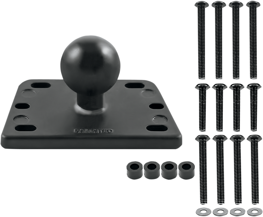 Brake/Clutch Reservoir Cover Mount Base with 1" Ball