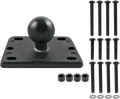 Brake/Clutch Reservoir Cover Mount Base with 1" Ball