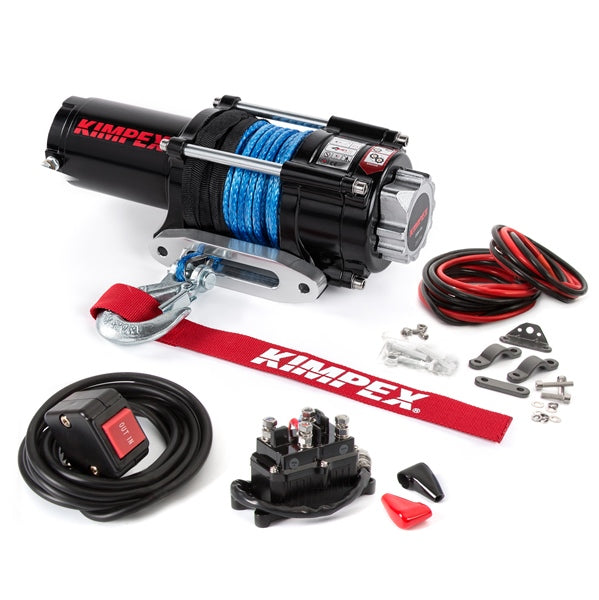 Kimpex 2500 lbs Winch IP 67 Kit with Synthetic Rope