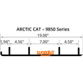 WOODYS Extender Trail III Carbide Runner Blowmold - ARCTIC CAT