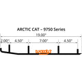 WOODYS Executive Carbide Runner Plastic Mach Ski - ARCTIC CAT
