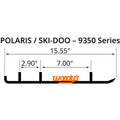 WOODYS Trail Blazer IV Carbide Runner Blowmold - POLARIS, SKI-DOO