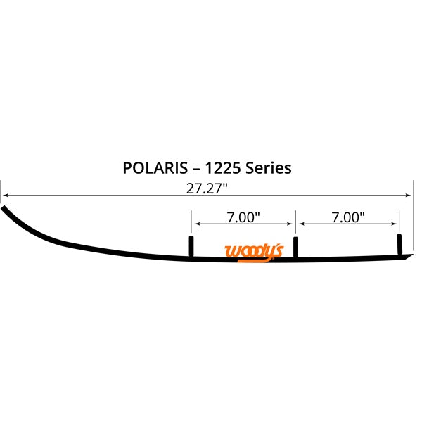 WOODYS Hard Surface Runner Rush, IQ2 Trak, IQ Trak, IQ Trak Dual, Polaris Race, Steel Ski, Sans selle & composite, Edge - POLARIS