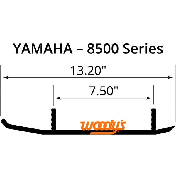 WOODYS Extender Trail III Carbide Runner Gen l Tuner, Gen ll Tuner, Gen lll Tuner - YAMAHA