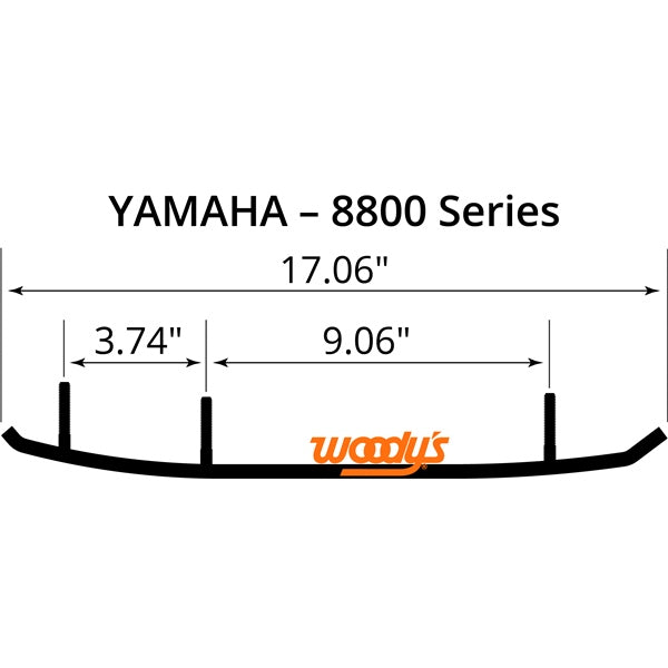 WOODYS Extender Trail III Carbide Runner Mountain - YAMAHA