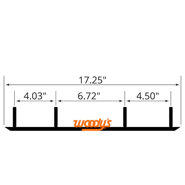 WOODYS Extender Trail III Carbide Runner XPT, Pilot R2 - ARCTIC CAT, POLARIS
