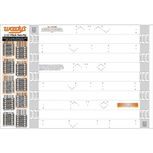 WOODYS 252T Template