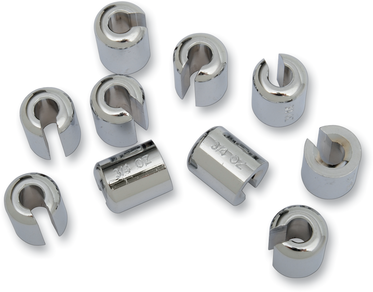Chrome/Zinc Spoke Wheel Weights