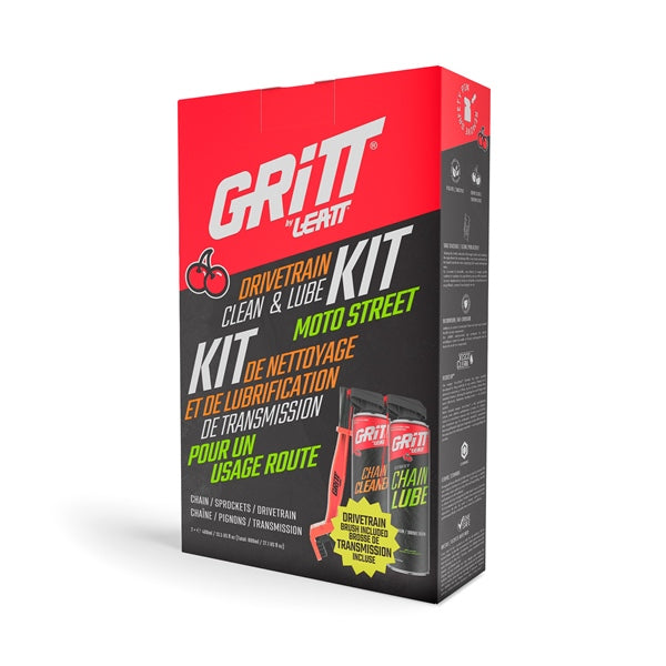 GRITT Drivetrain Clean & Lube Kit for Moto Street