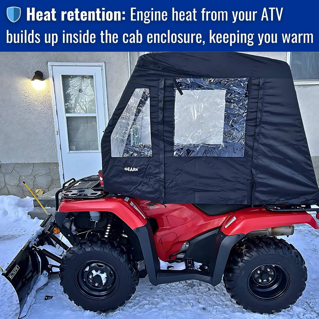 Atv Cabin Cover - Black