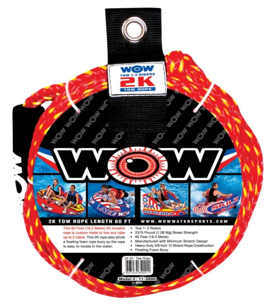 WOW 2K, 60', Watersport Tow Rope Tow rope