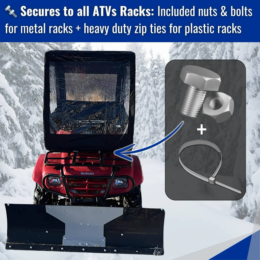 Atv Cabin Cover - Black