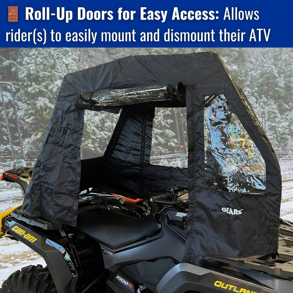 Atv Cabin Cover - Black
