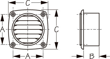 Sea Dog Hose Vent Injection Molded (ABS)