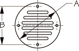Sea Dog Drain Cover with Air Vent Stainless steel