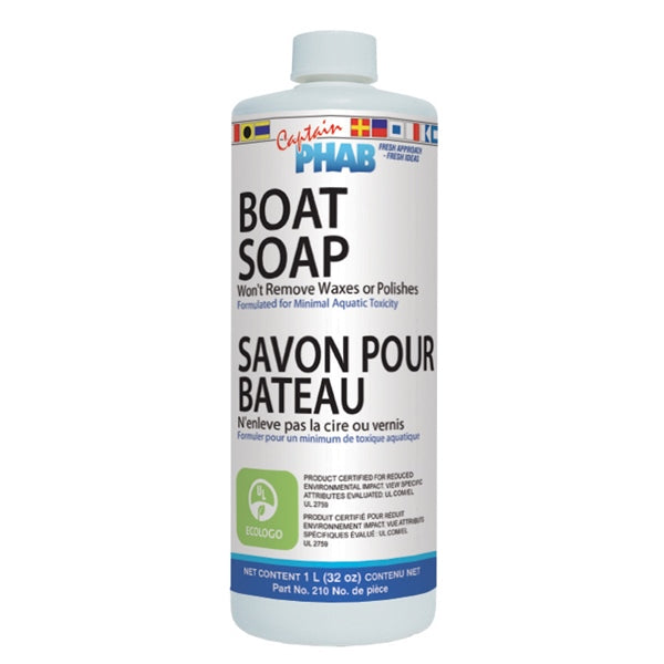 Captain Phab  Eco-Certified Boat Soap 1 L / 0.26 G