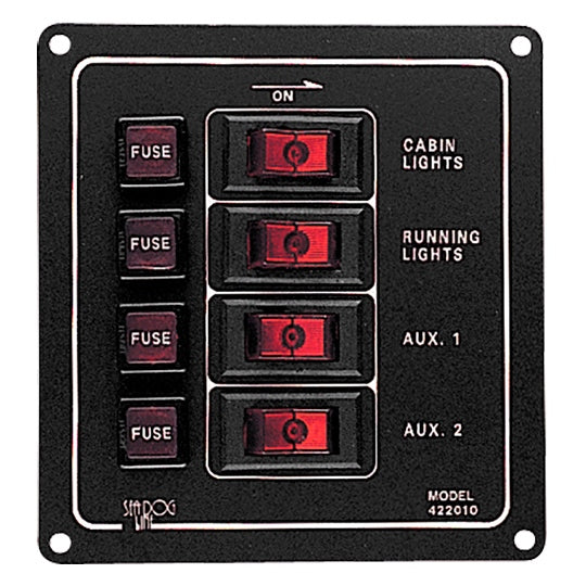 Sea Dog Vertical Switch Panel made in Aluminum