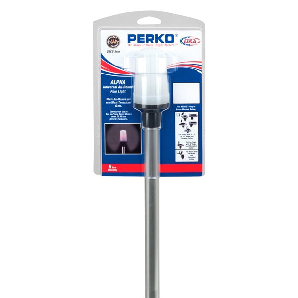 PERKO  White Light Stern Lights - Clear