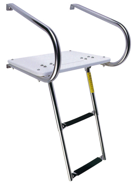 Garelick Swim Platform with Telescoping Ladder, under platform Telescopic - 2