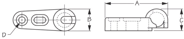 Sea Dog Windshield Brace Fastener
