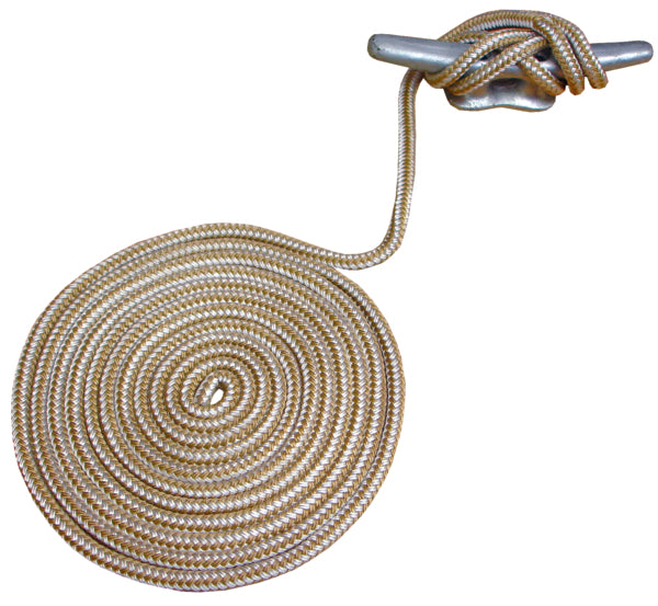 Attwood Premium Gold Dock Line Double Braided Nylon Nylon - Double Braided