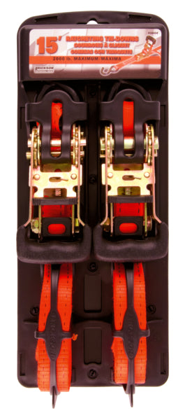 ERICKSON Ratcheting Tie-Downs 1"x15' - 2000 lb 15' - 2000 lbs