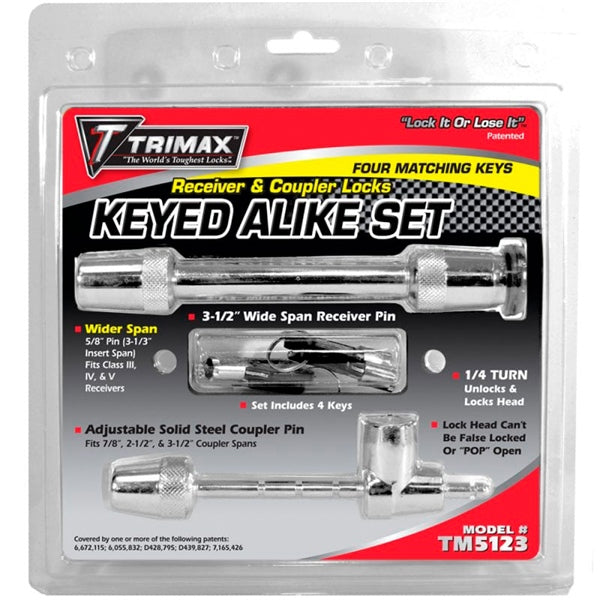 Trimax Receiver and Coupler Lock Set - TM5123