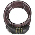 Trimax Coiled Resettable Combination Cable Lock with Bracket