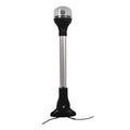 Attwood All Around Navigation Light, Vertical Mount with 20” Pole Navigation light - Black