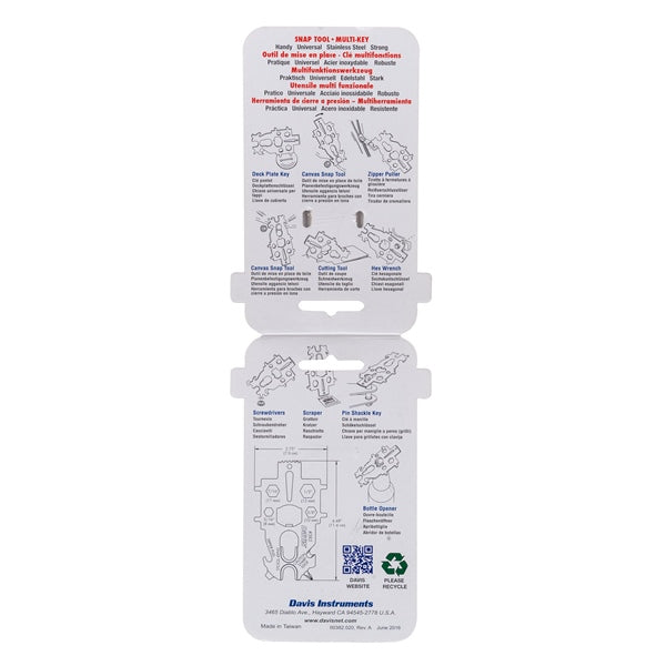 Davis Multi-Key Plate 733848