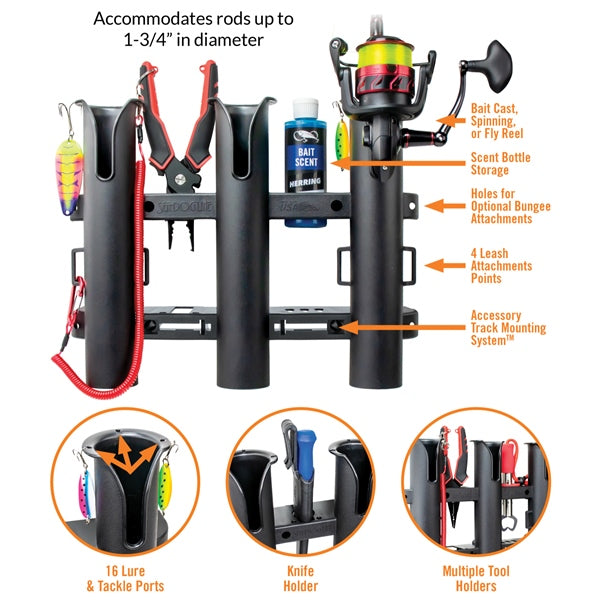 Sea Dog Three Pole Rod Holder