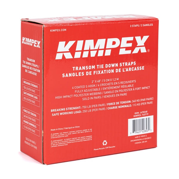 Kimpex Transom Tie Down 4'