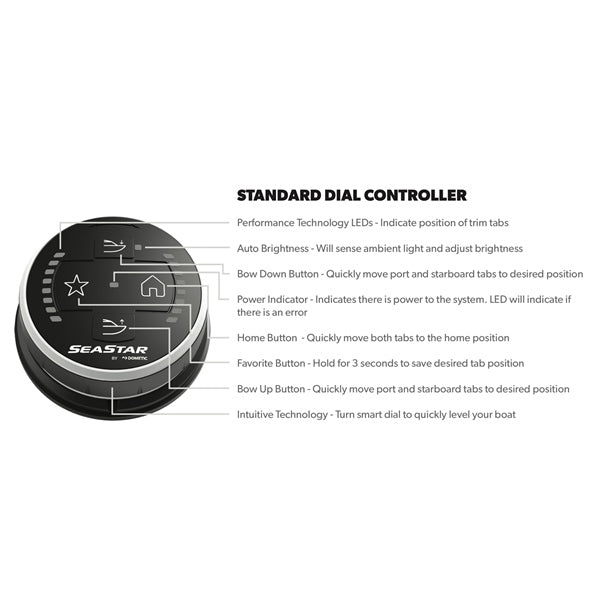 Dometic Corp Analog Actuator and Controller with Trim Tabs Kit