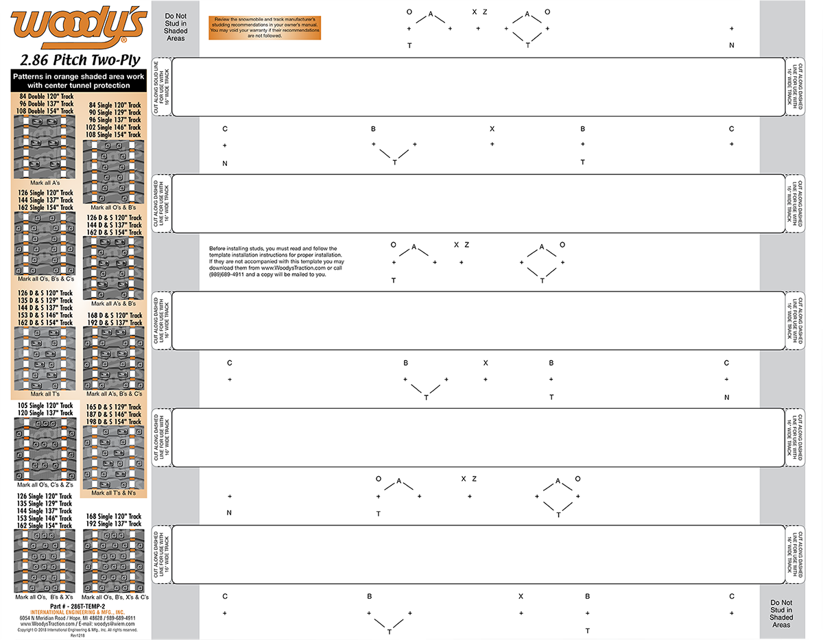 Studding Template
