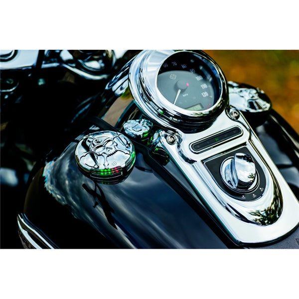 Kuryakyn Zombie Fuel and Battery Gauge Gas Gauge