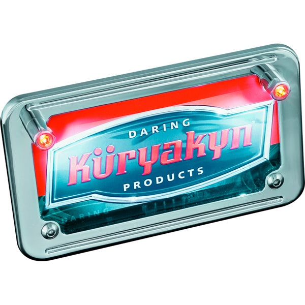 Kuryakyn LED License Plate Light With Red Accent Light