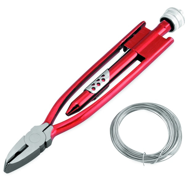 BIKEMASTER Safety Wire Pliers with Wire 838753