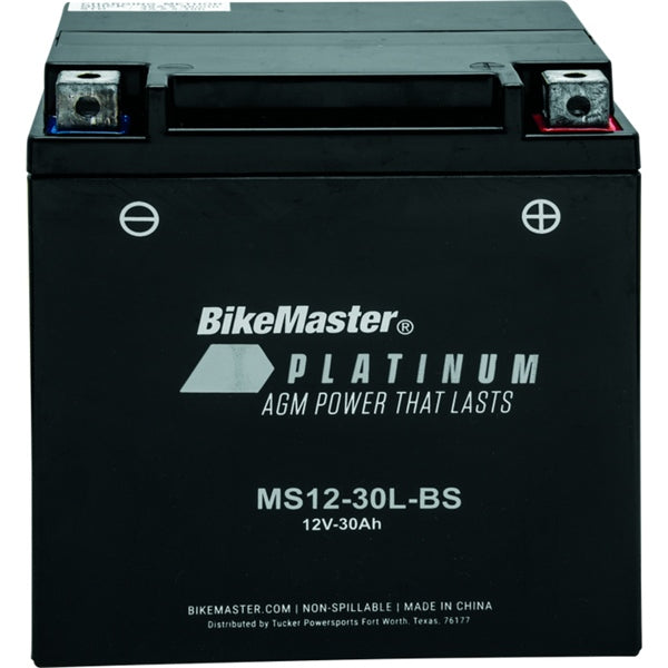 BIKEMASTER Platinum AGM Battery MS12-30L-BS
