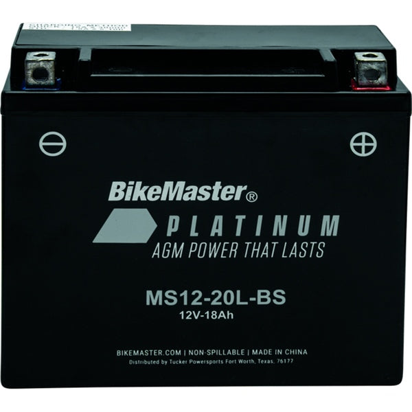 BIKEMASTER Platinum AGM Battery MS12-20L-BS