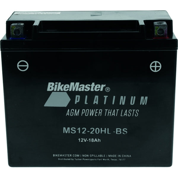 BIKEMASTER Platinum AGM Battery MS12-20HL-BS
