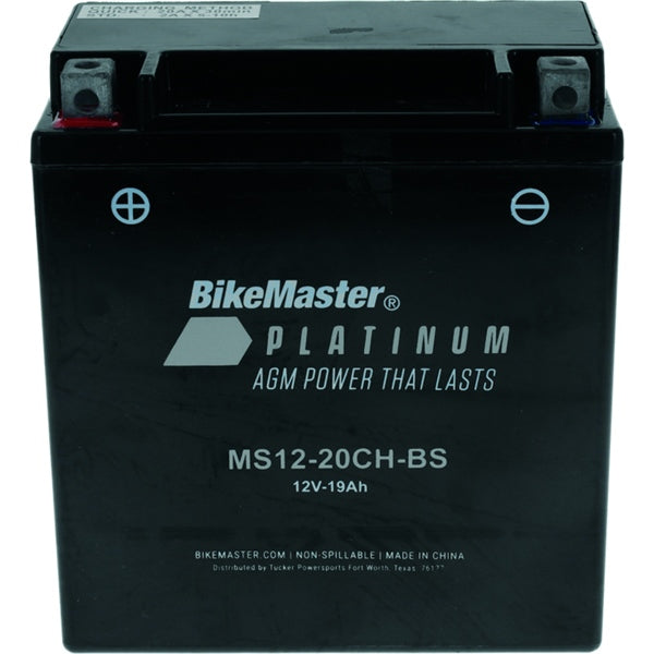 BIKEMASTER Platinum AGM Battery MS12-20CH-BS