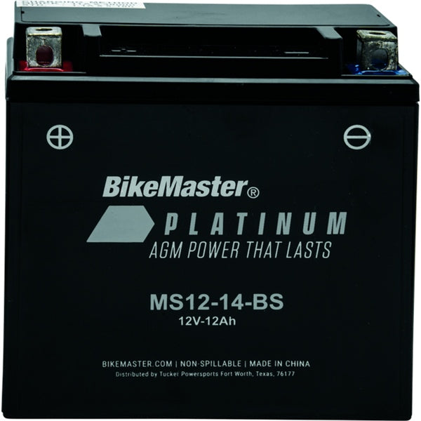 BIKEMASTER Platinum AGM Battery MS12-14-BS