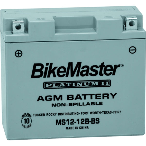 BIKEMASTER Platinum AGM Battery MS12-12B-BS
