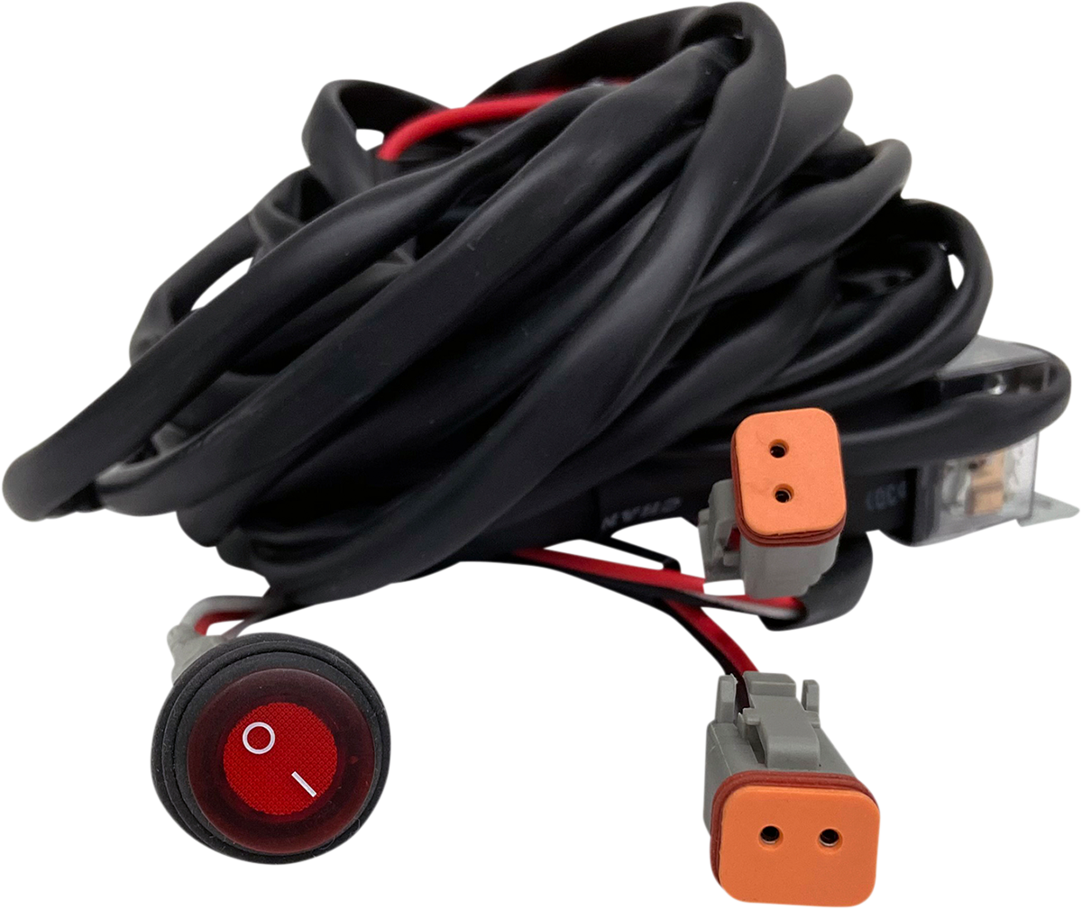 Round Lighted On/Off Switch Wiring Harness