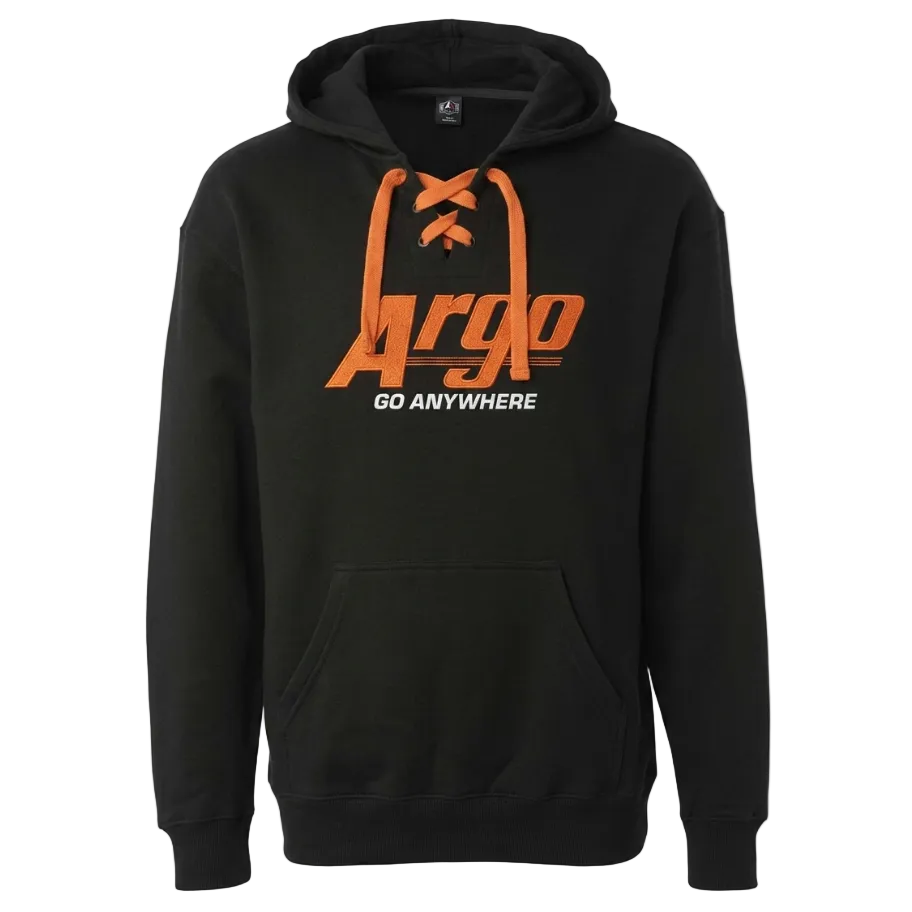 Argo Black Hockey Lace Hoodie