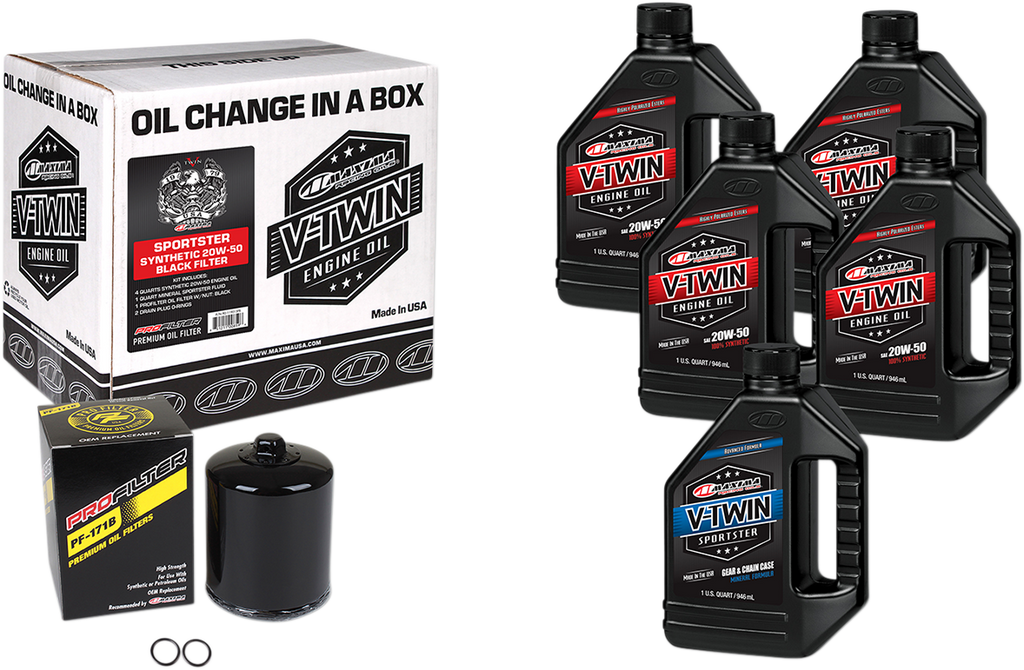 Sportster Synthetic 20W-50 Oil Change Kit