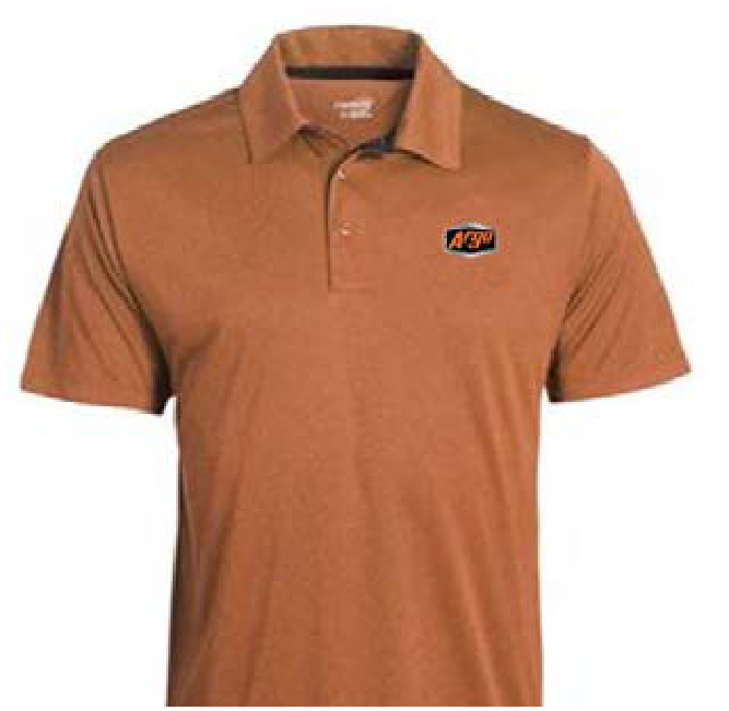 Argo Polo Performance Burnt Orange Shirt
