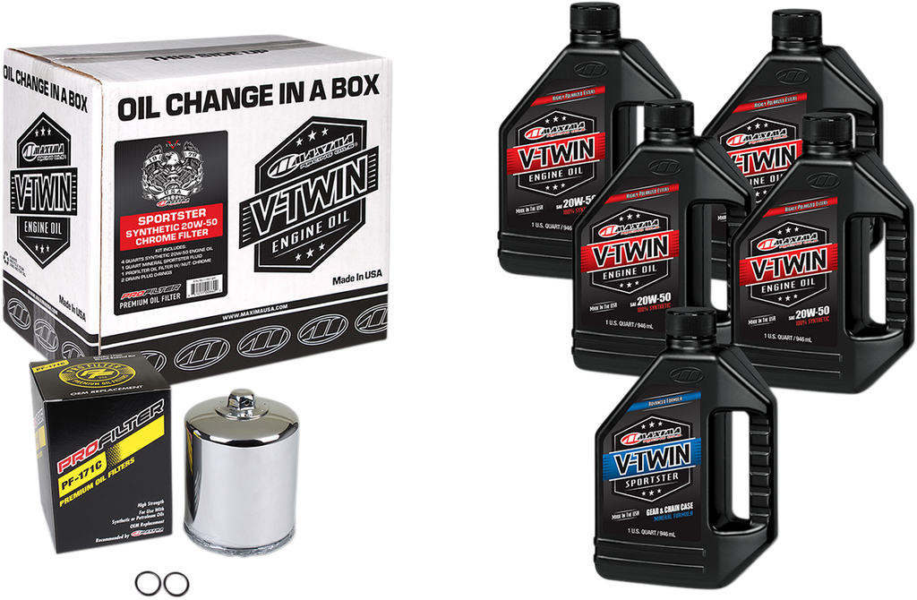 Sportster Synthetic 20W-50 Oil Change Kit